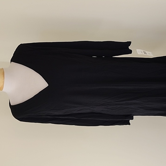 New! Lauren Ralph Lauren SZ 1X black V neck dress. - Picture 2 of 9